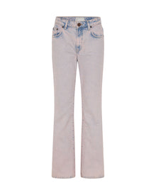 Charlie High Waist Slim Flared Denim Jeans | Pink Haze