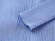 Silk-Acetate Knit Base Layer | Blue