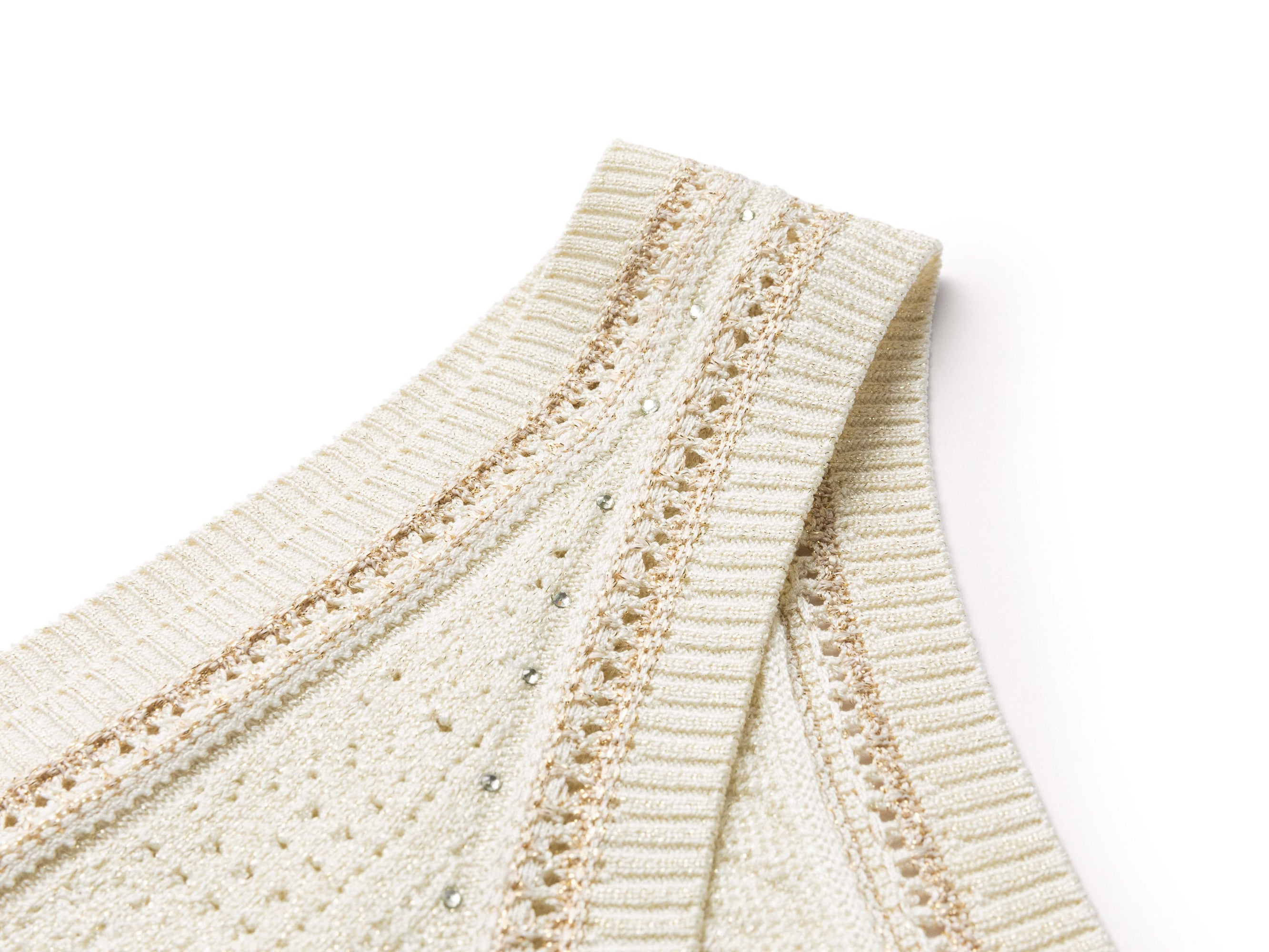Mulberry Silk Openwork Vest Camisole | Beige