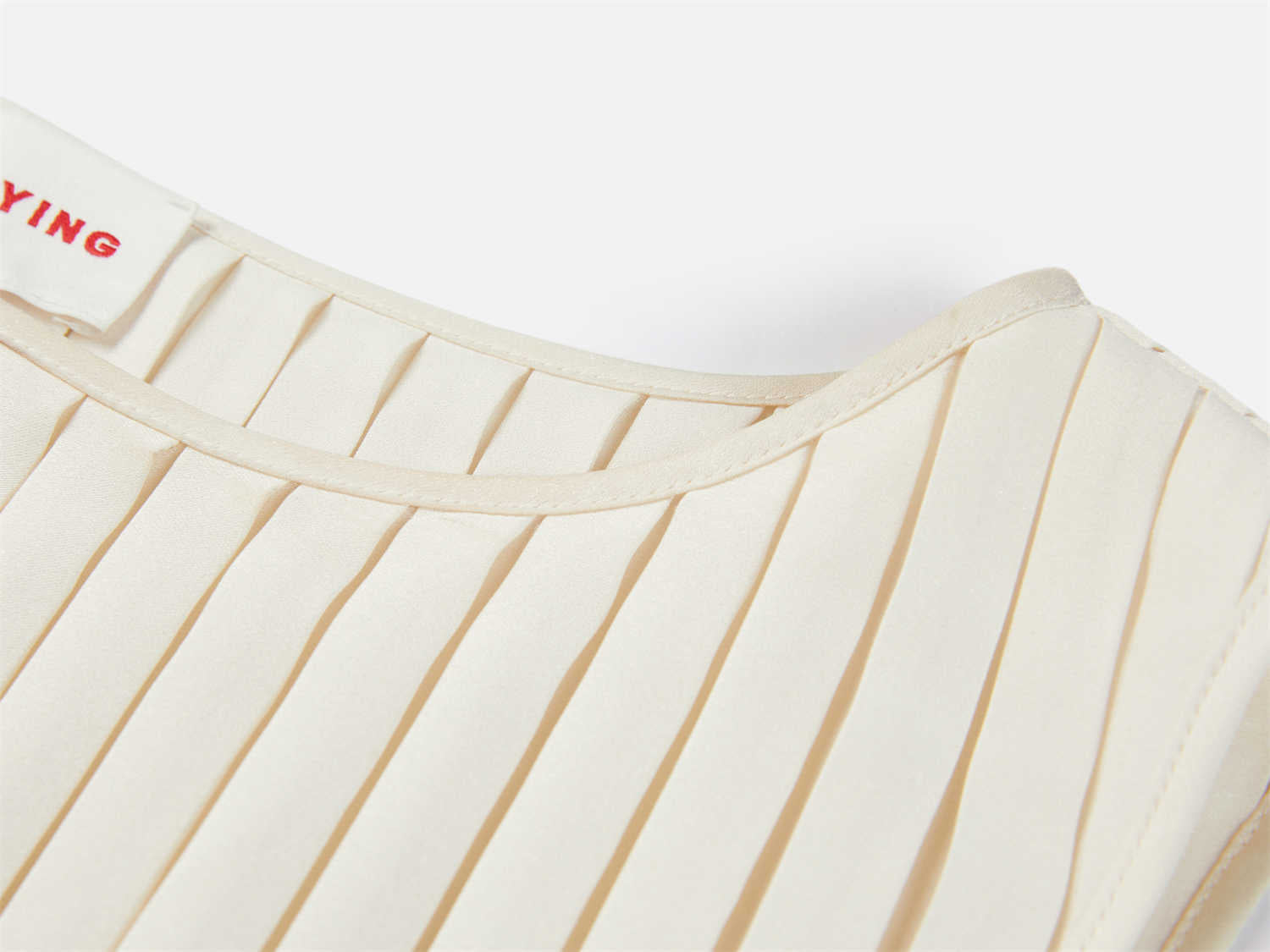 Pleated Dress | Beige