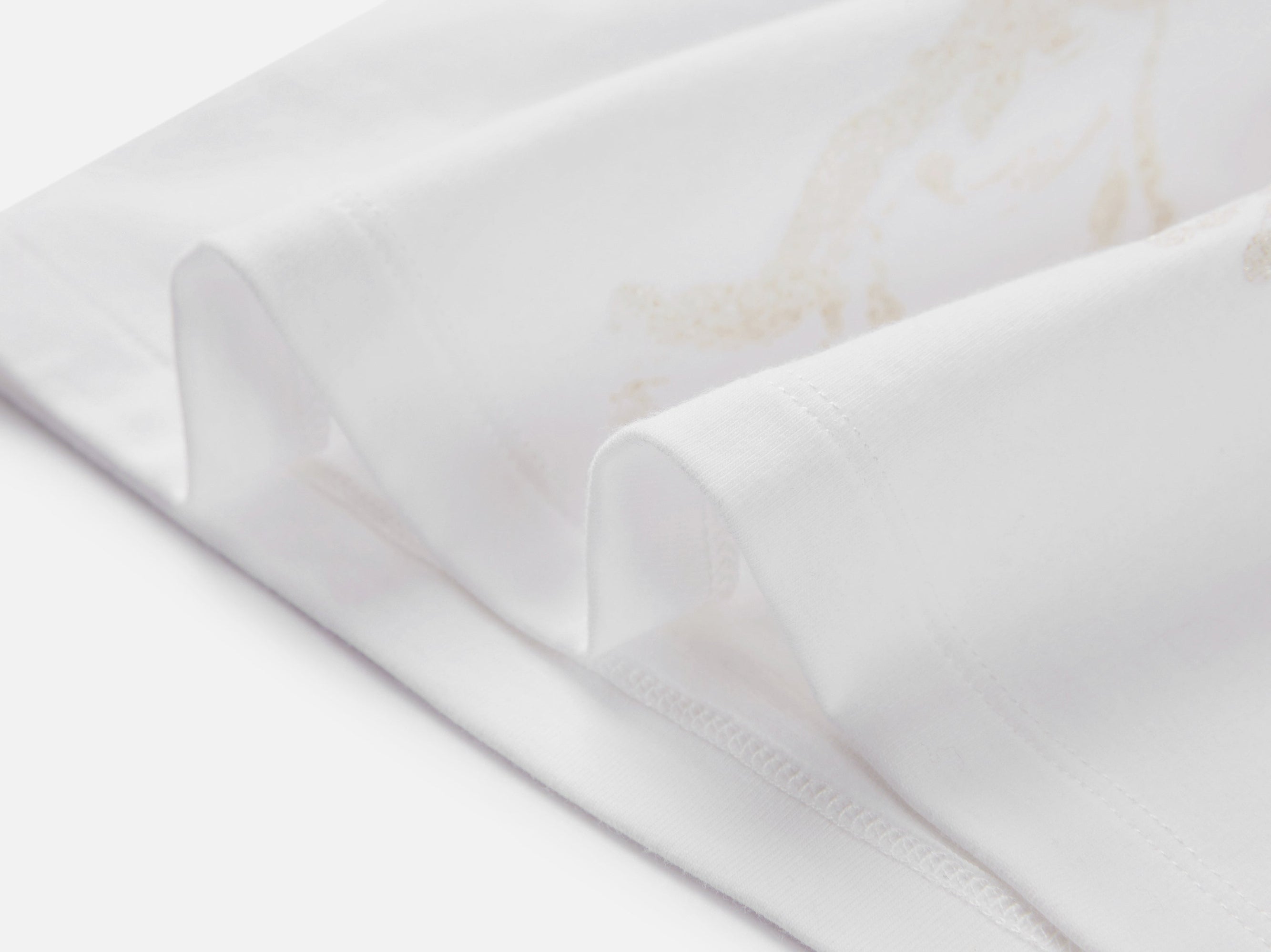 Cotton Printed Slim-Fit Short-Sleeve T-Shirt | White
