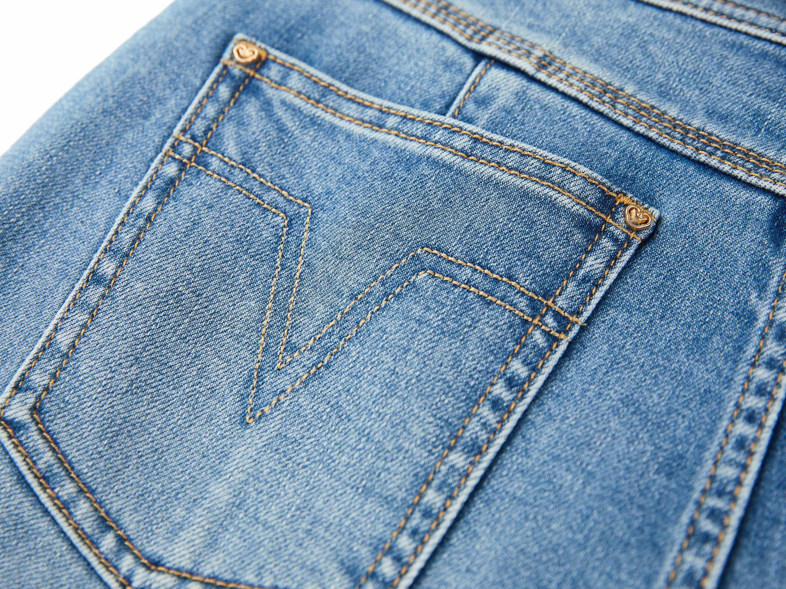 Cleanfit Mulberry Silk Cotton High-Waist Jeans | Navy