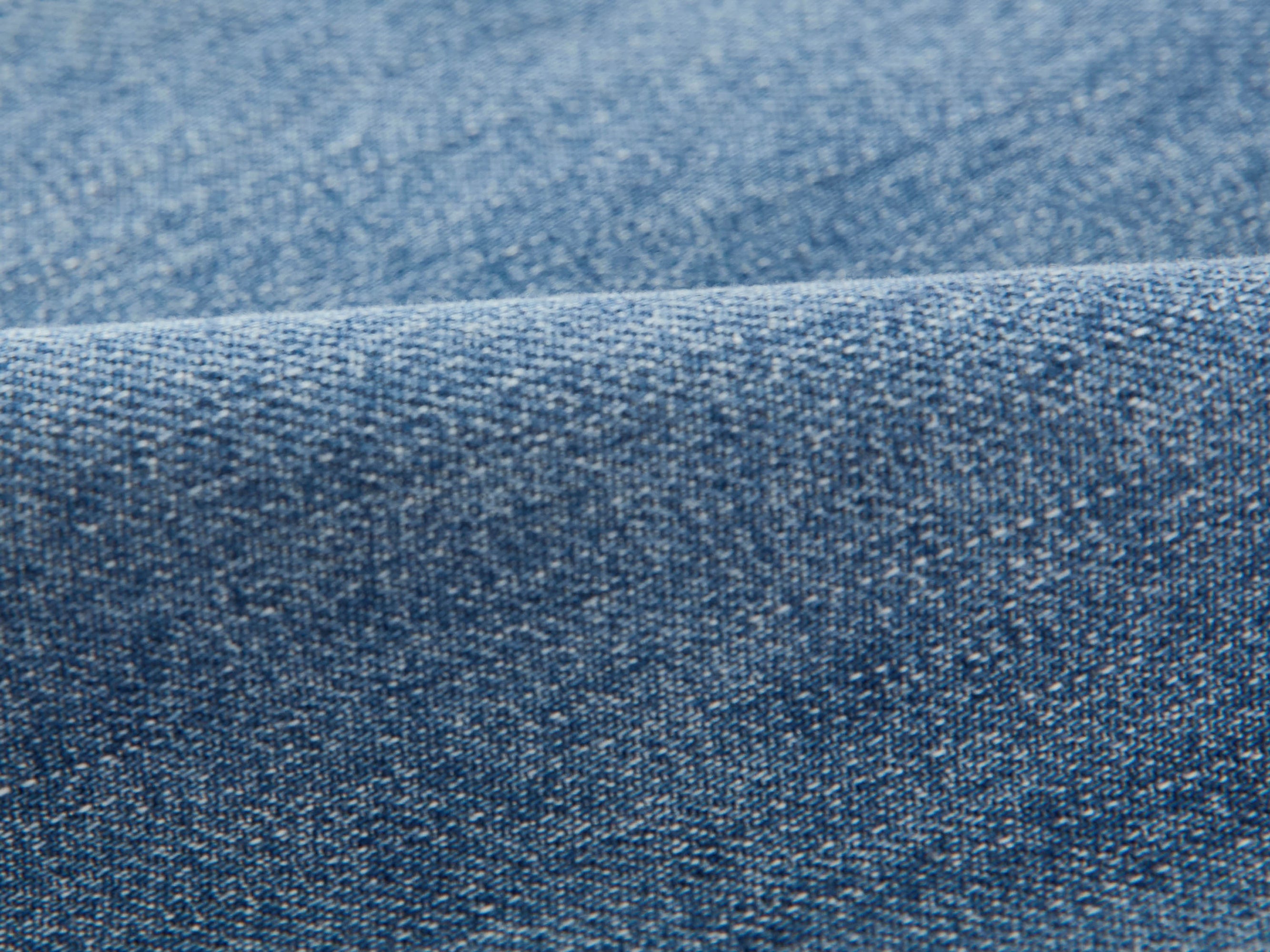 Mulberry Silk Cotton High-Waist Jeans | Blue