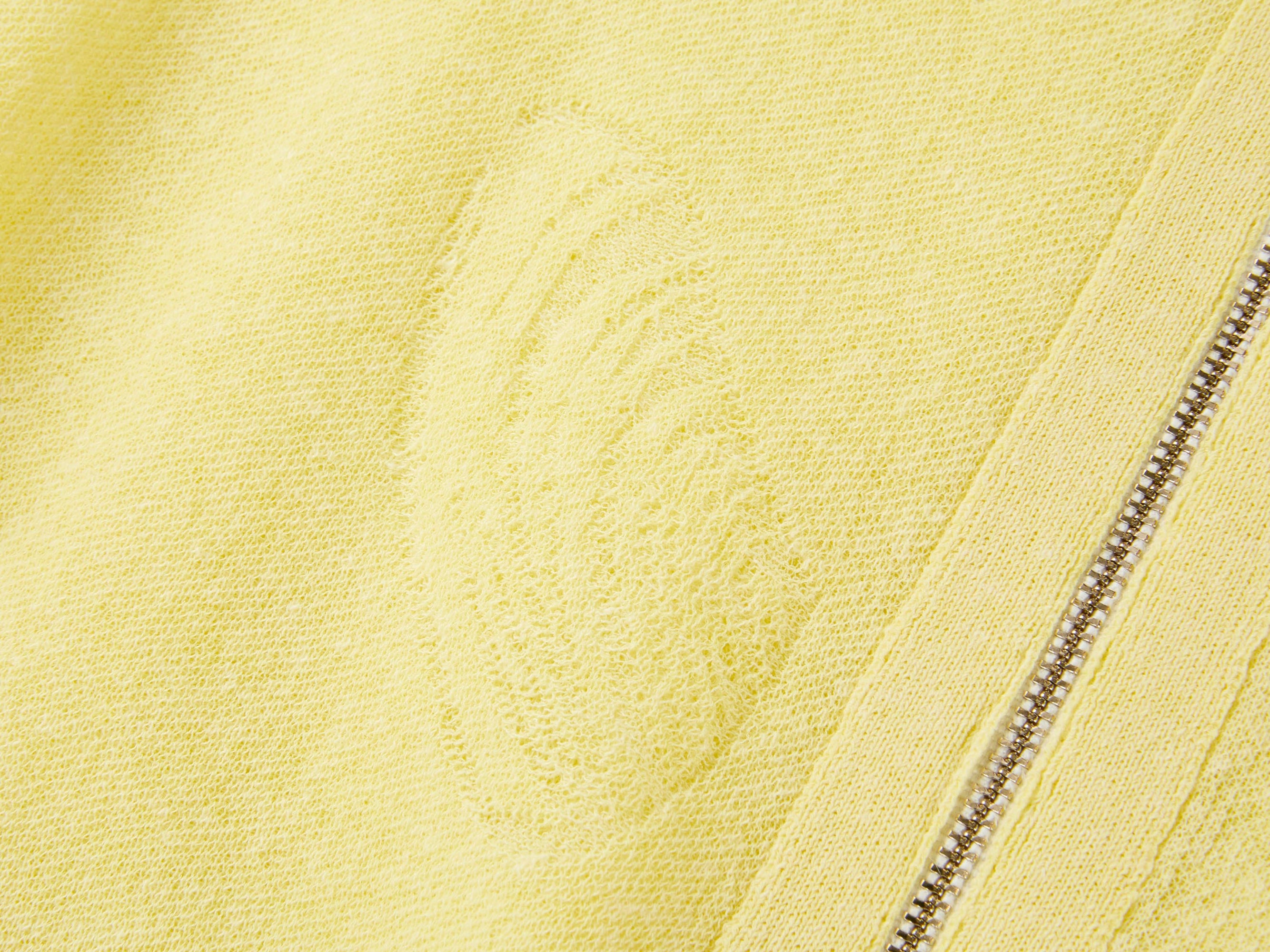 Linen Blended Round Neck Knit Cardigan | Yellow