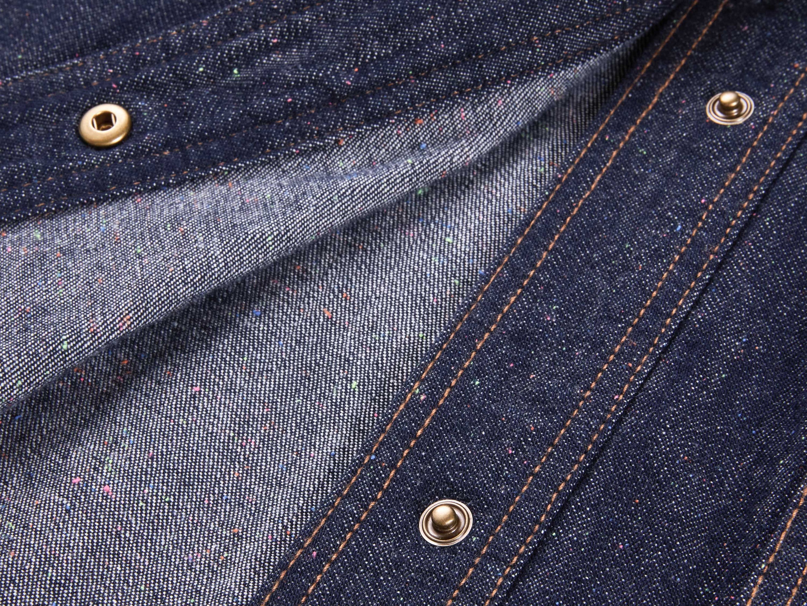 Cropped Denim Jacket | Navy