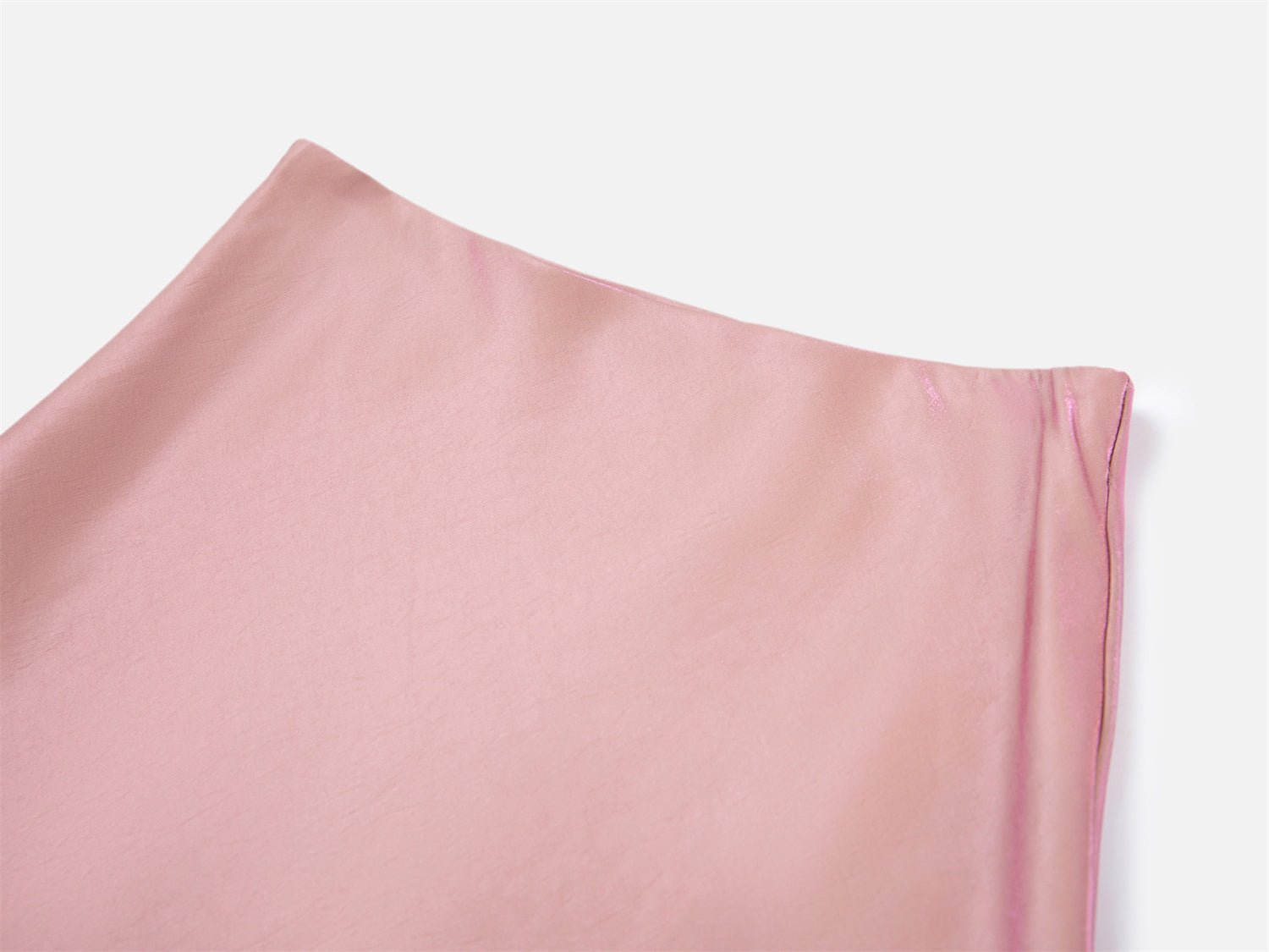 Satin A-Line Skirt | Pink