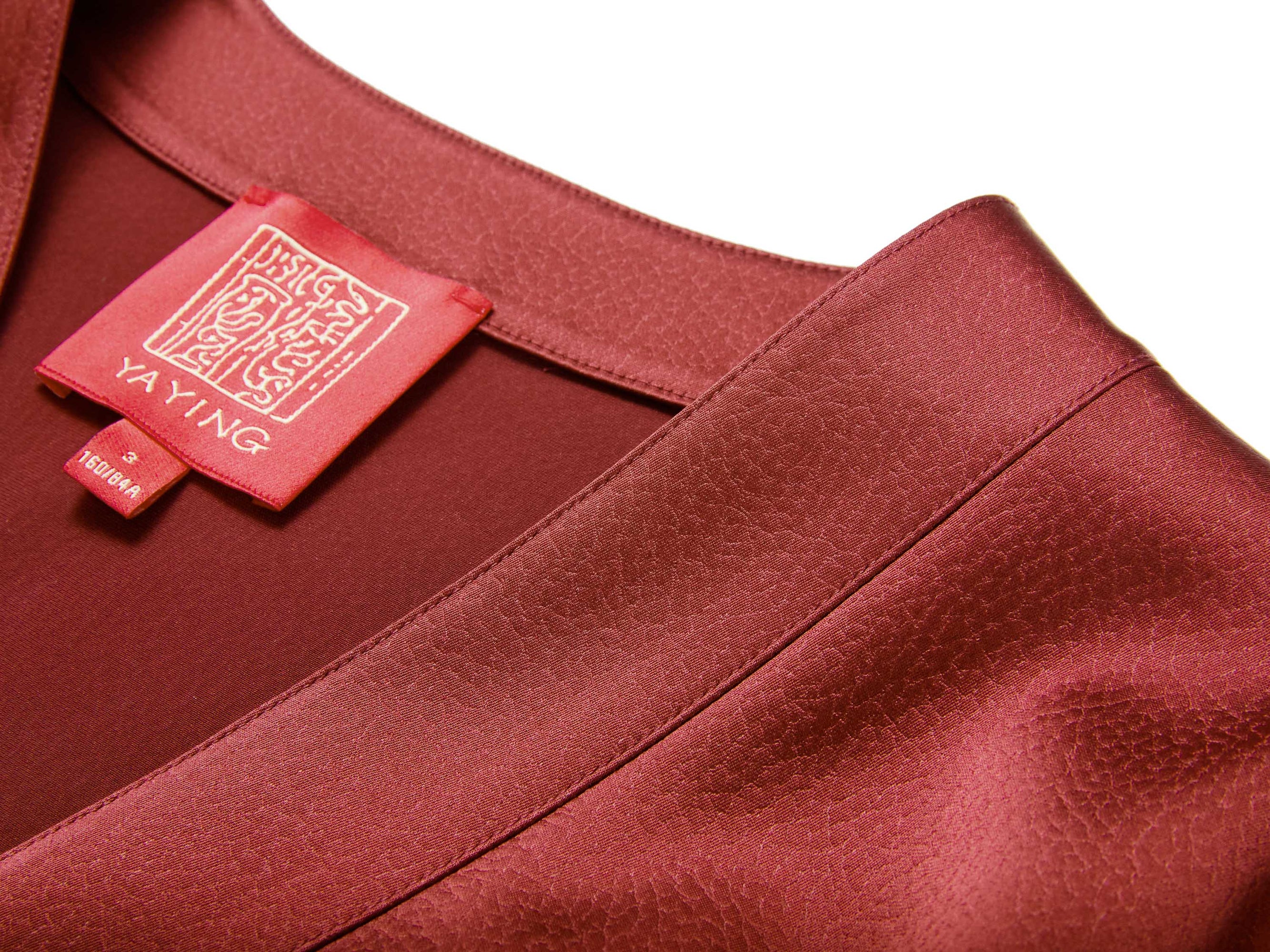Waist-Defining Coat | Wine Red