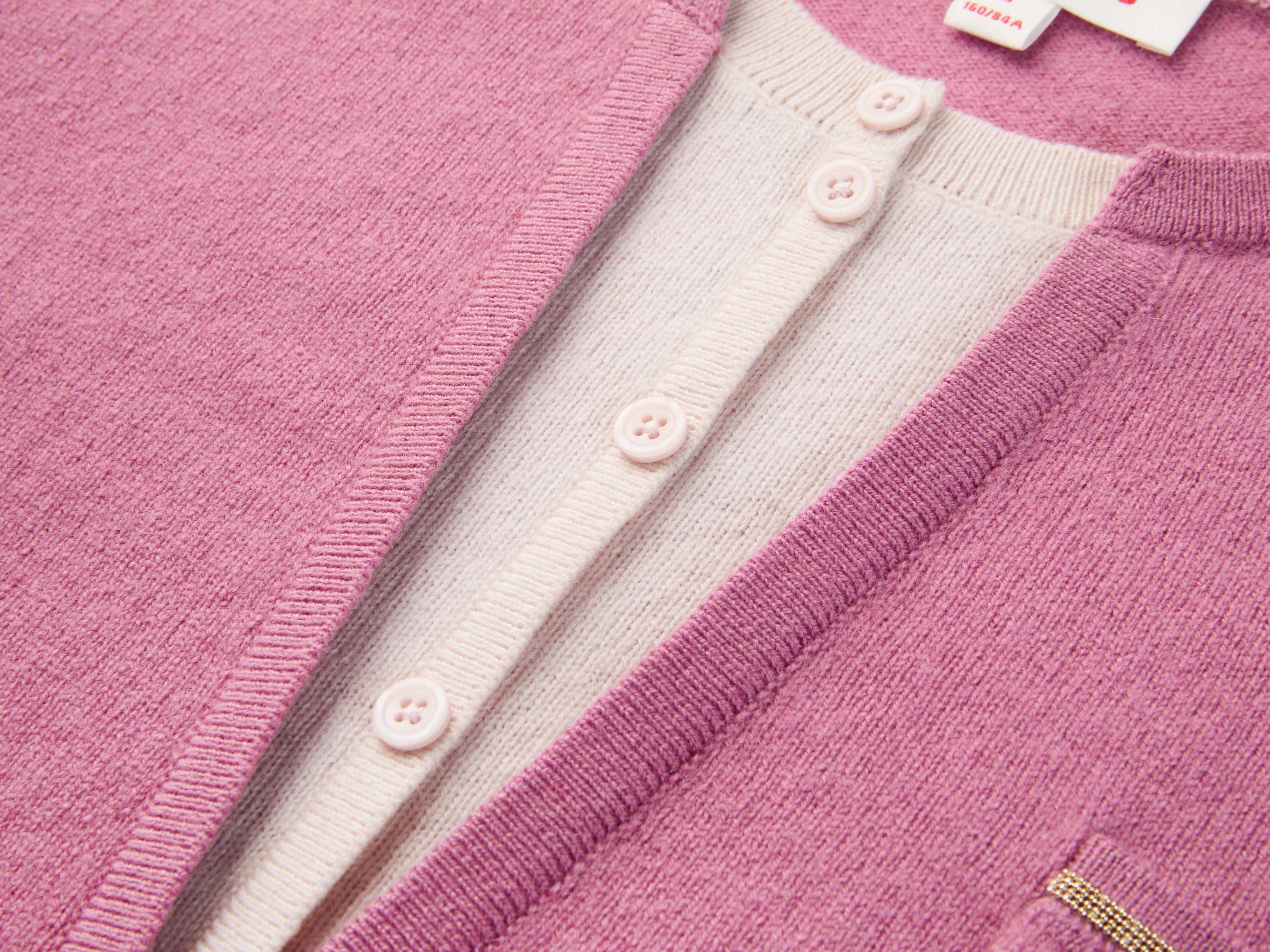 Layered Collar Soft Wool Cashmere Old Money Style Sweater | Pink