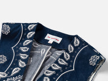 Denim Vest | Navy/White