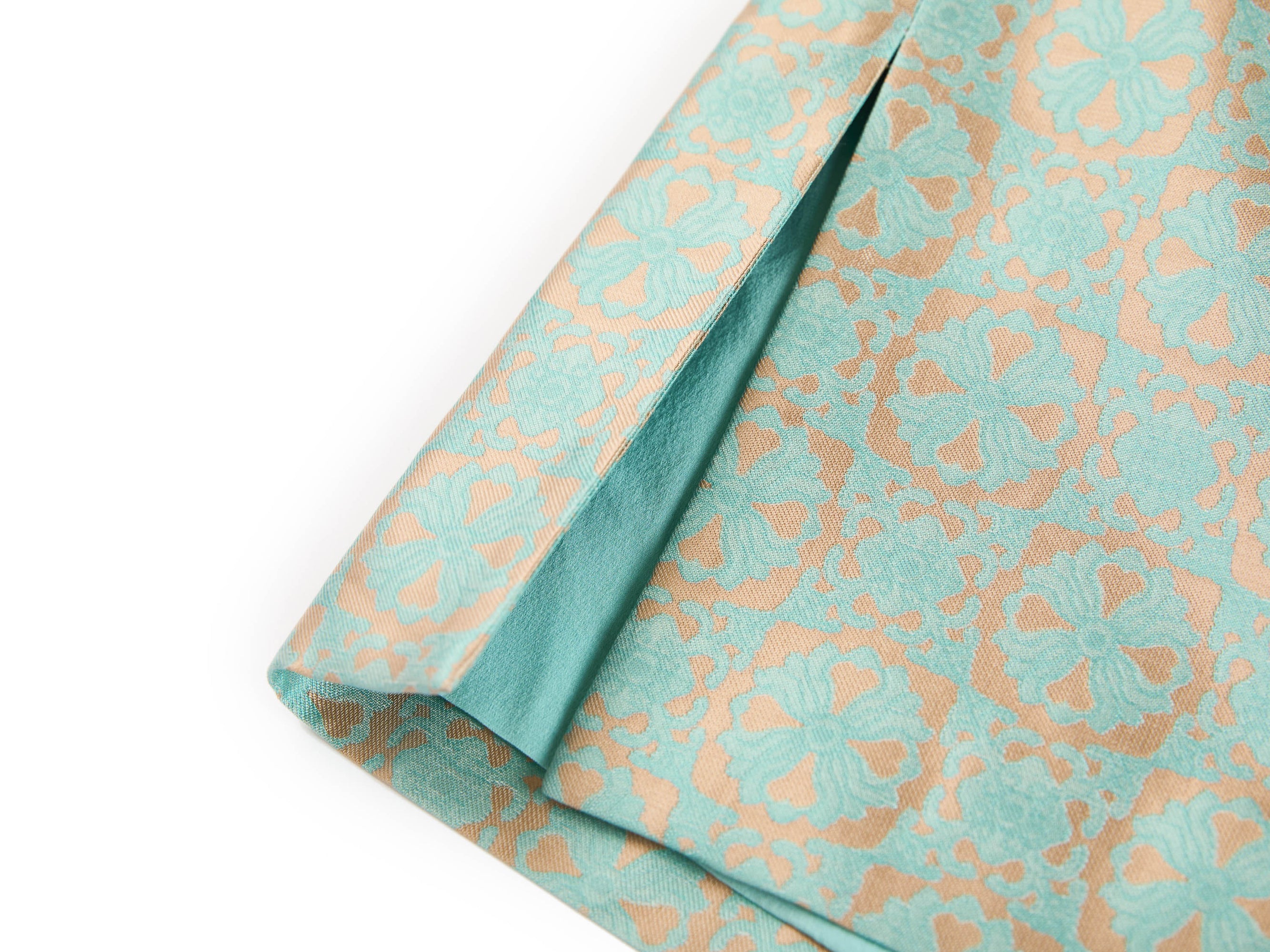 Floral Cheongsam Dress | Mint Green