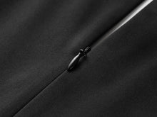 Elegant Acetate V-Neck Waist-Defining Dress | Black
