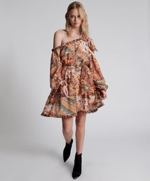 Bazaar Paisley One Shoulder Mini Dress | Paisley