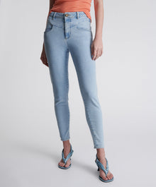 Preachers High Waist Skinny Stretch Denim Jeans | Best Blue