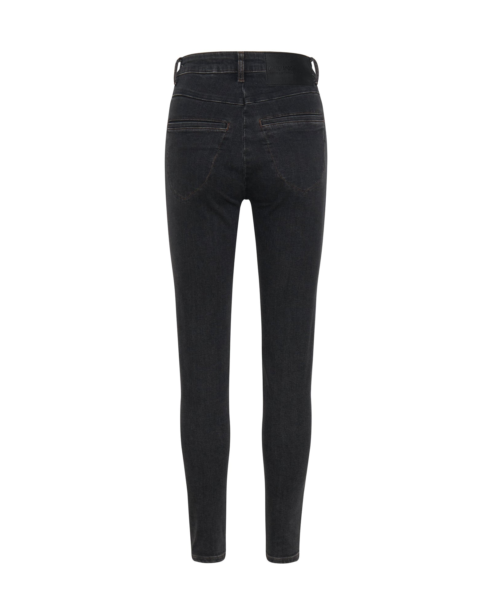 Preachers Low Waist Stretch Skinny Denim Jeans | Worn Black