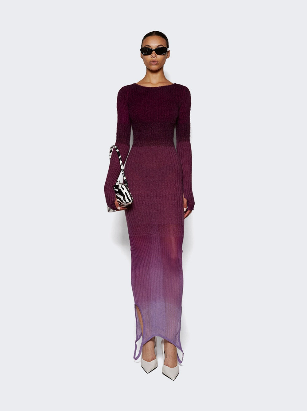 Women | The Attico | Midi Dress And Burgundy Degrade' | Purple