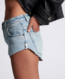 The One High Waist Cheeky Denim Shorts | Kansas Acid