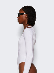 Women | Mugler | Sculpting Knit Bodysuit Off | White