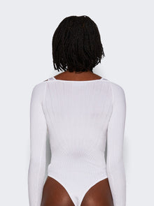 Women | Mugler | Sculpting Knit Bodysuit Off | White