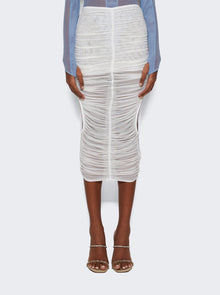 Women | Mugler | Draped Skirt | Warm White