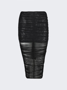 Women | Mugler | Draped Skirt | Black