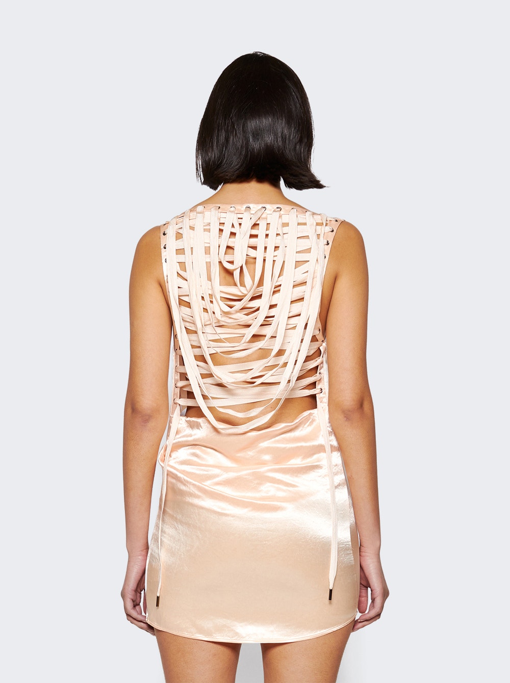 Women | Jean Paul Gaultier | Satin Dress | Salmon Pink