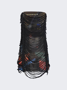 Women | Jean Paul Gaultier X Shayne Oliver | Slashing 3d Mini Dress | City Print