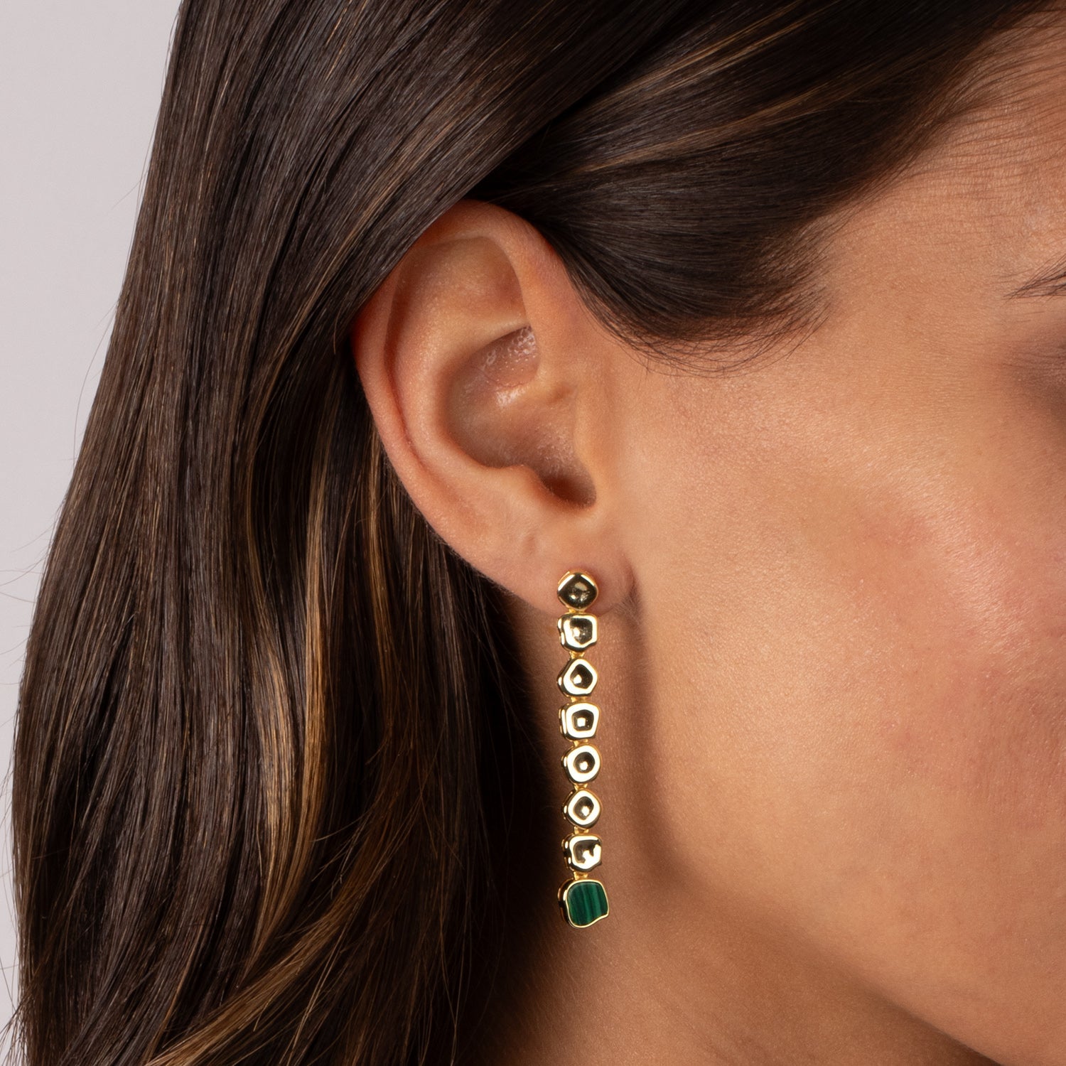 Solid Multi Shape Colored Drop Stud Earring - Adina's Jewels
