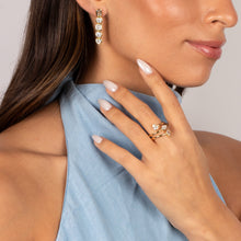 Multi Shape CZ Bezel Wrap Coil Ring - Adina's Jewels