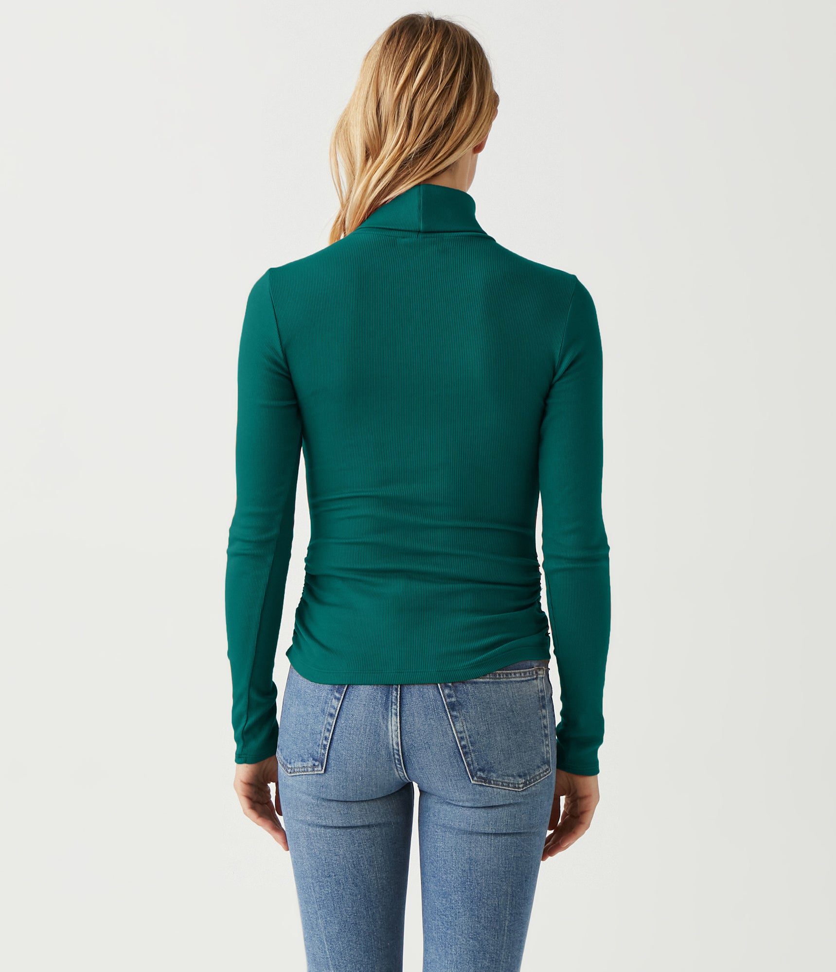 Beck Ruched Turtleneck Tee | Ivy