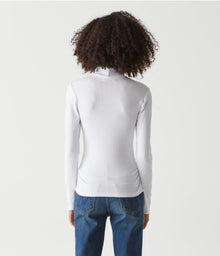 Beck Ribbed Turtleneck | White