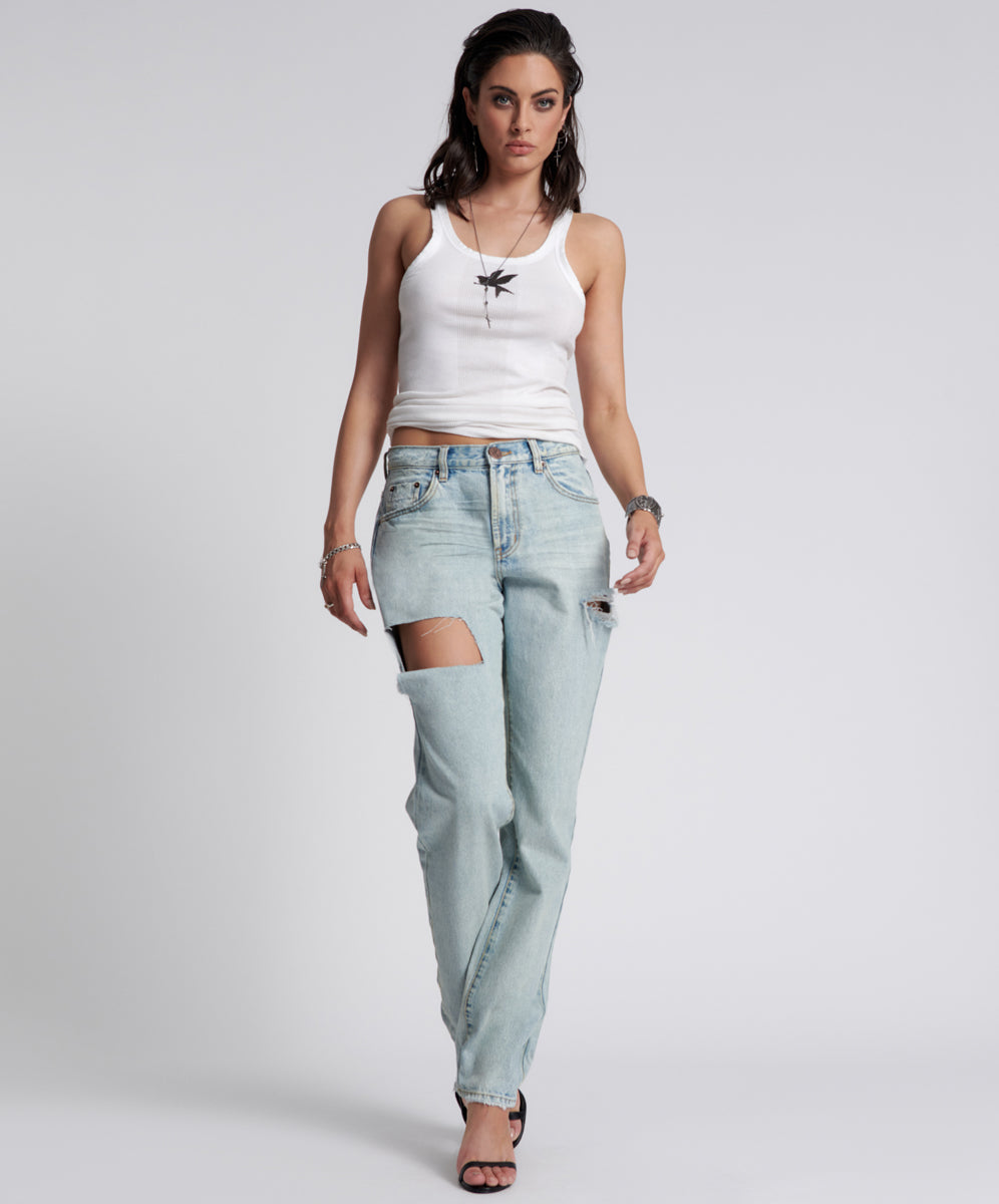 1982S High Waist Balloon Denim Jeans | Kansas Blue