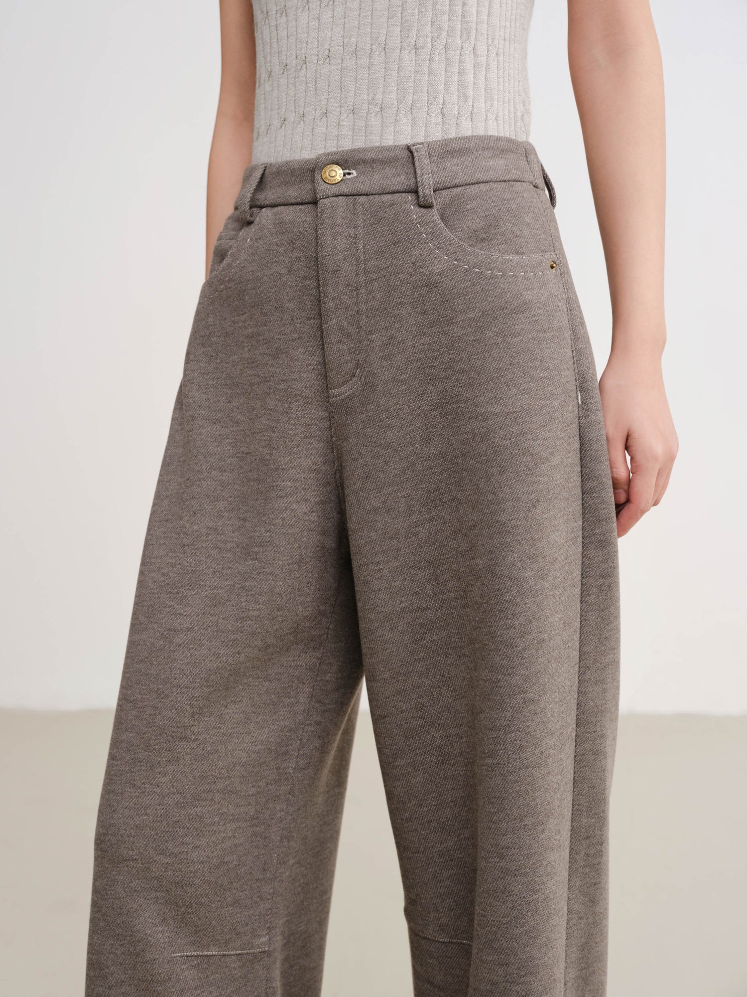 Wool Jeans | Green