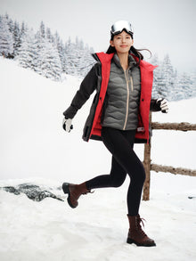 Goose Down Hooded Jacket | Grey