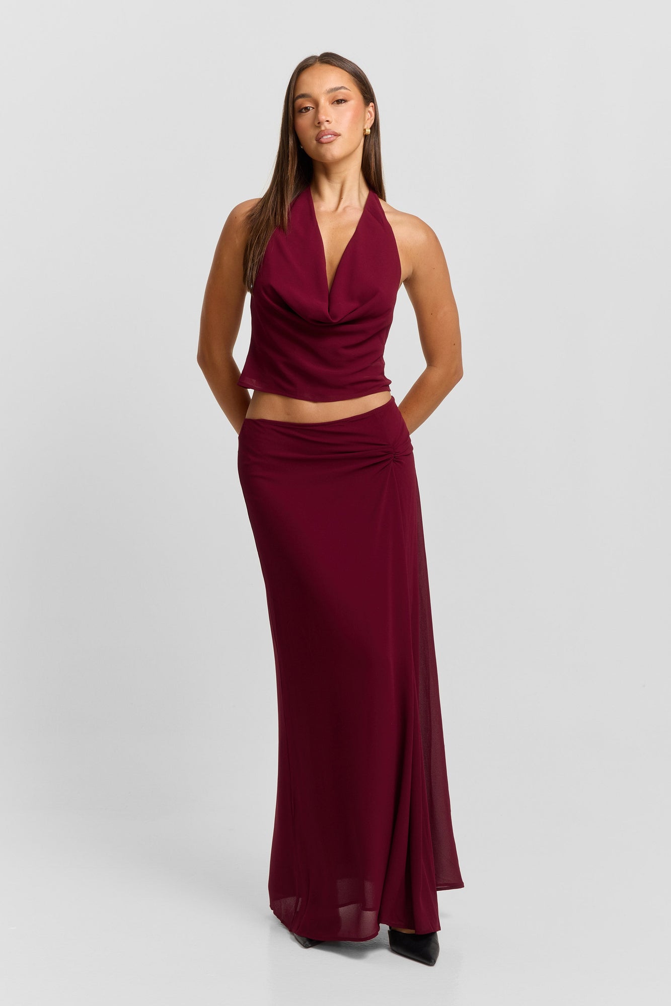 Seraphina Maxi Skirt | Red