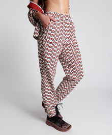 O.T.S Heartline Track Pants | Red White