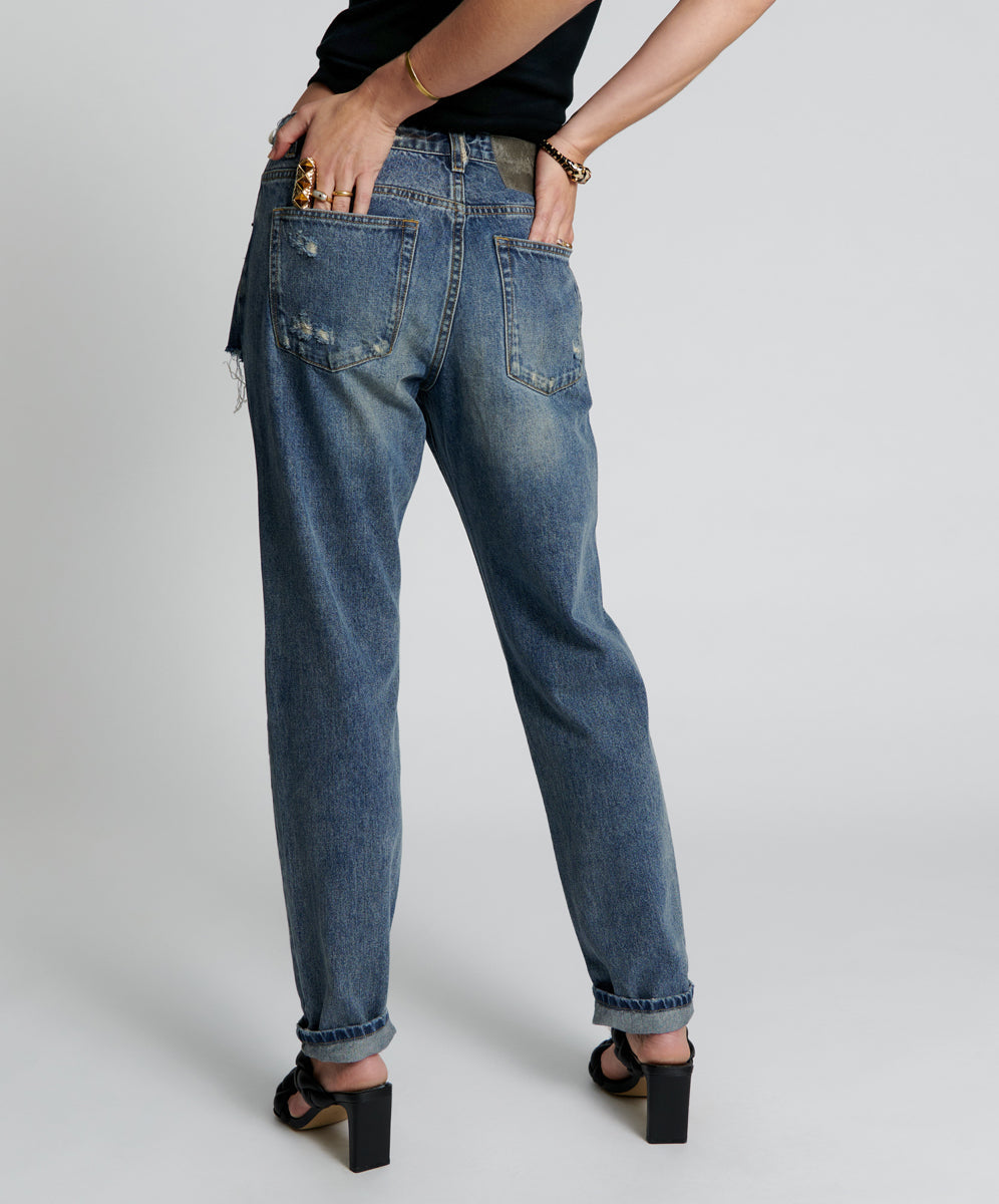 1982S High Waist Balloon Denim Jeans | Used Blue