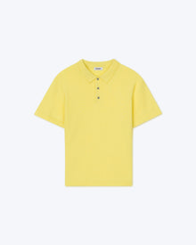 Mens | Zamir Merino Wool Polo Shirt | Lime Superfine Merino