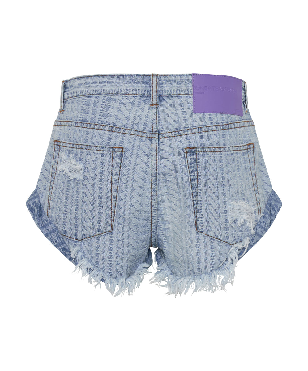 Bandits Low Waist Denim Shorts | Archived Logo Light Blue