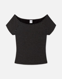 Womens | Shoulder Slim Tee | Micro Dot