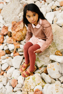 Organic Cotton Jumpsuit | Clay Pink - Beetroot Plant Dye