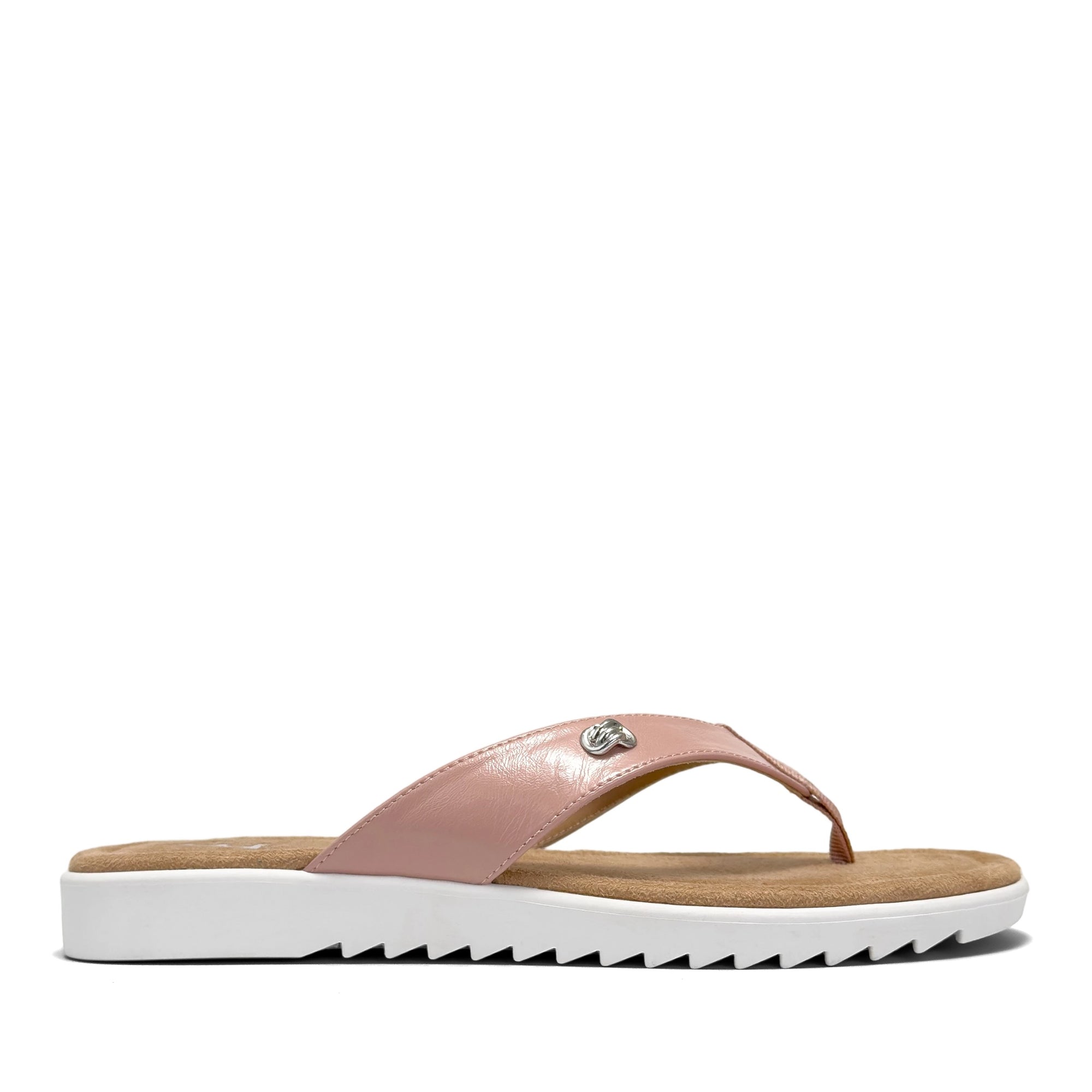 Jordyn Sandal Thong | Rose Faux Nappa