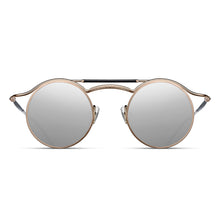 2903H Round Sunglass | Brushed Rose Gold | Silver Mirror Lenses | 43M