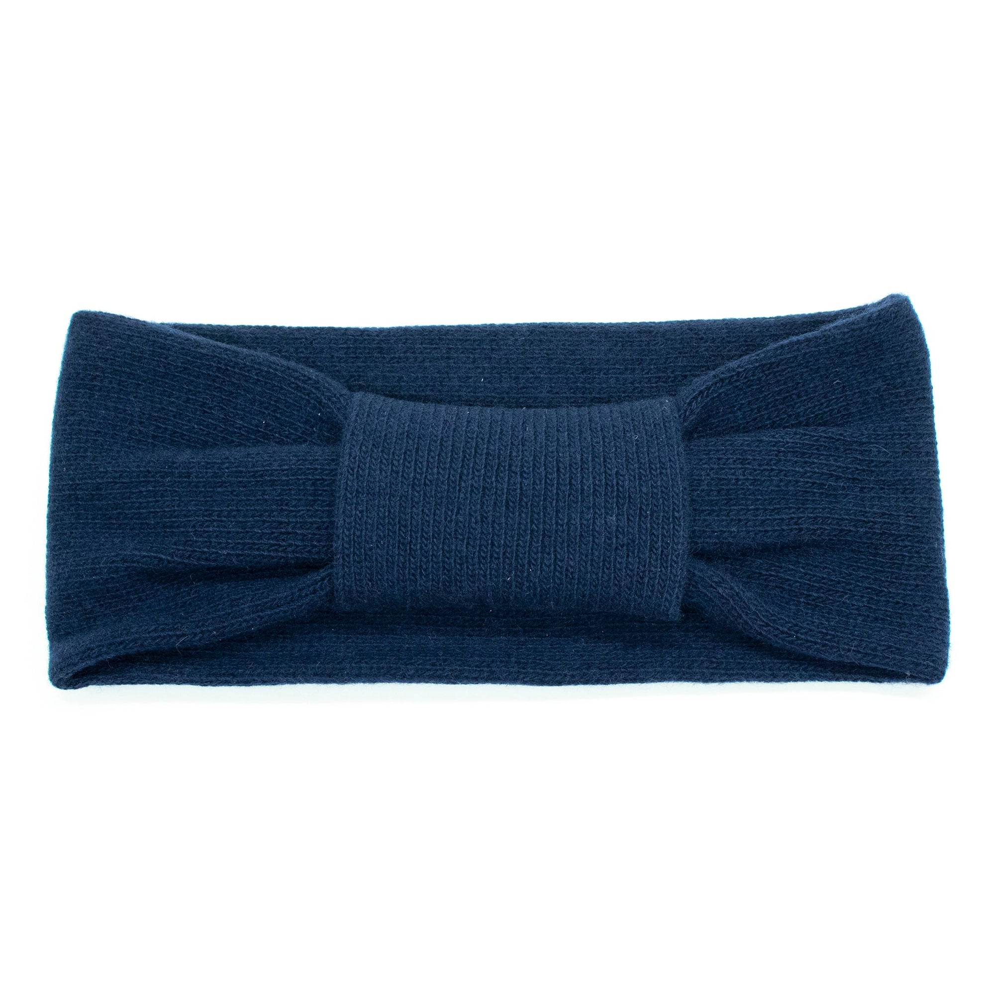 Cashmere Headband With Knot | Navy