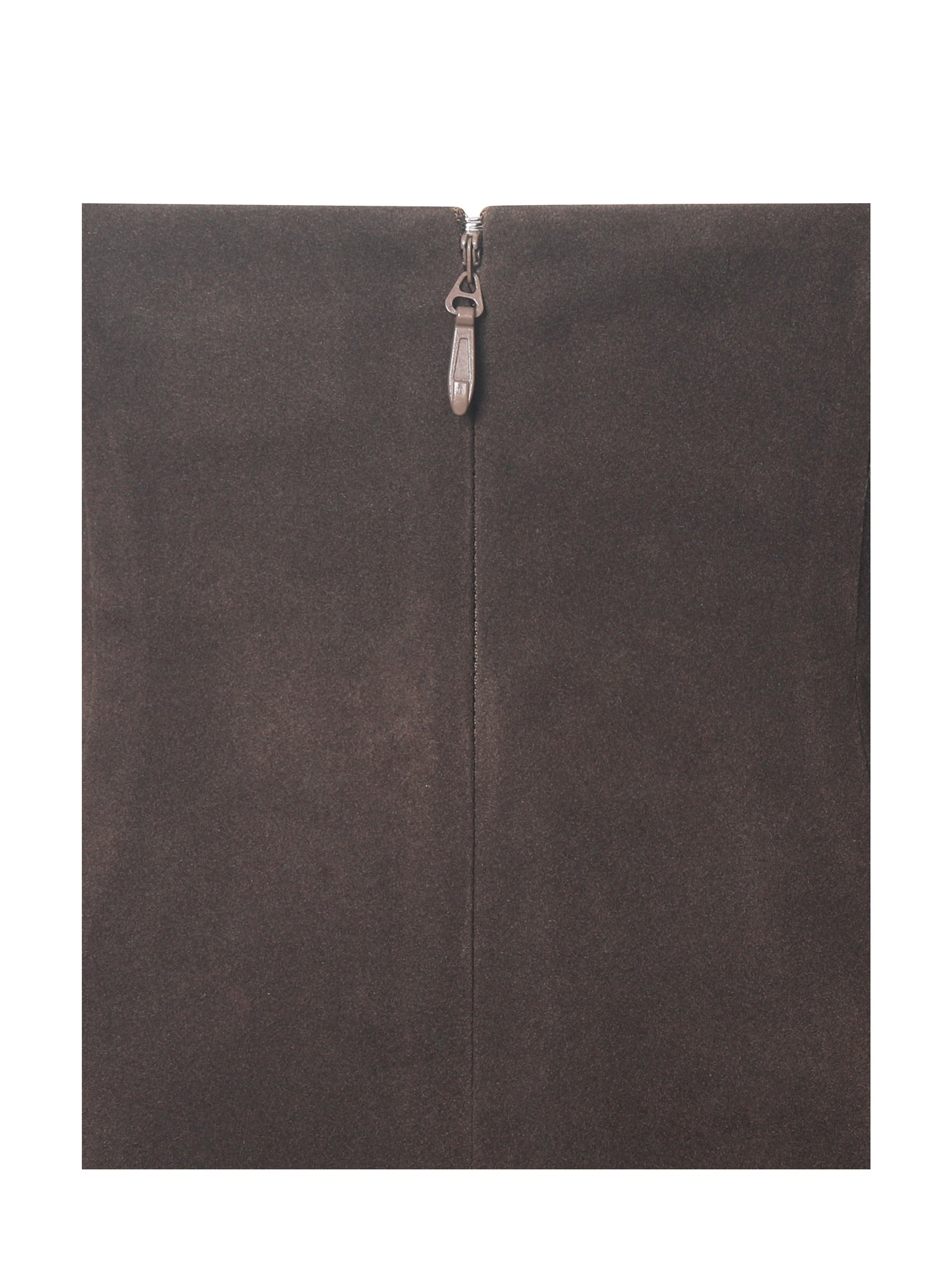 Yael Vegan Suede Faux Fur Halter Mini Dress | Espresso