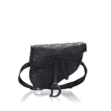 Dior Pre-Owned Ultra Matte Woven Saddle | Women | Black