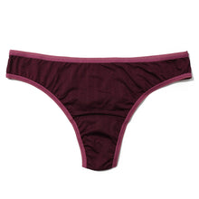 3 Pack Movecalm Natural Rise Thong | Pearl/Marshmallow - Dried Cherry/Damson Plum- Black/Granite