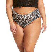 Plus Size Retro Thong | Brown/Black