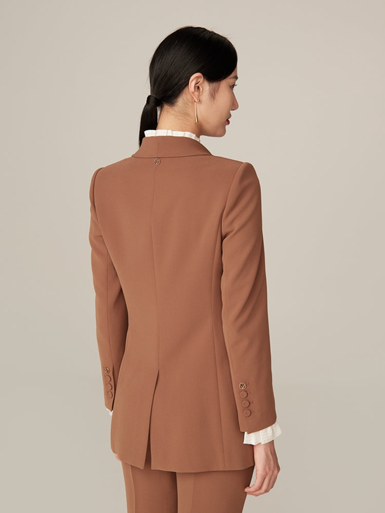 Fitted Blazer | Brown