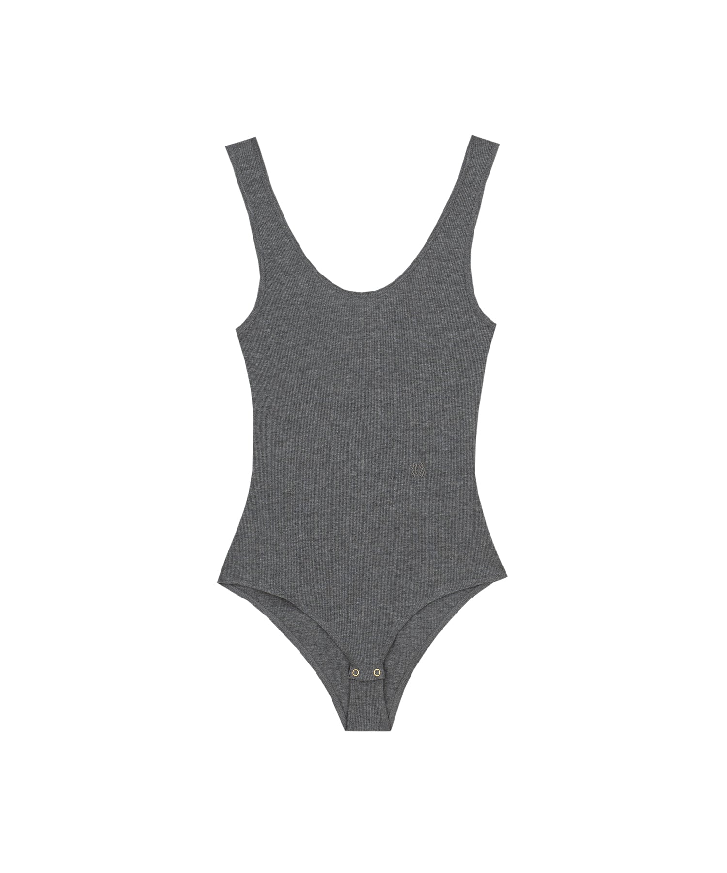 Womens | Kenli Ribbed Cotton-Jersey Bodysuit | Grey