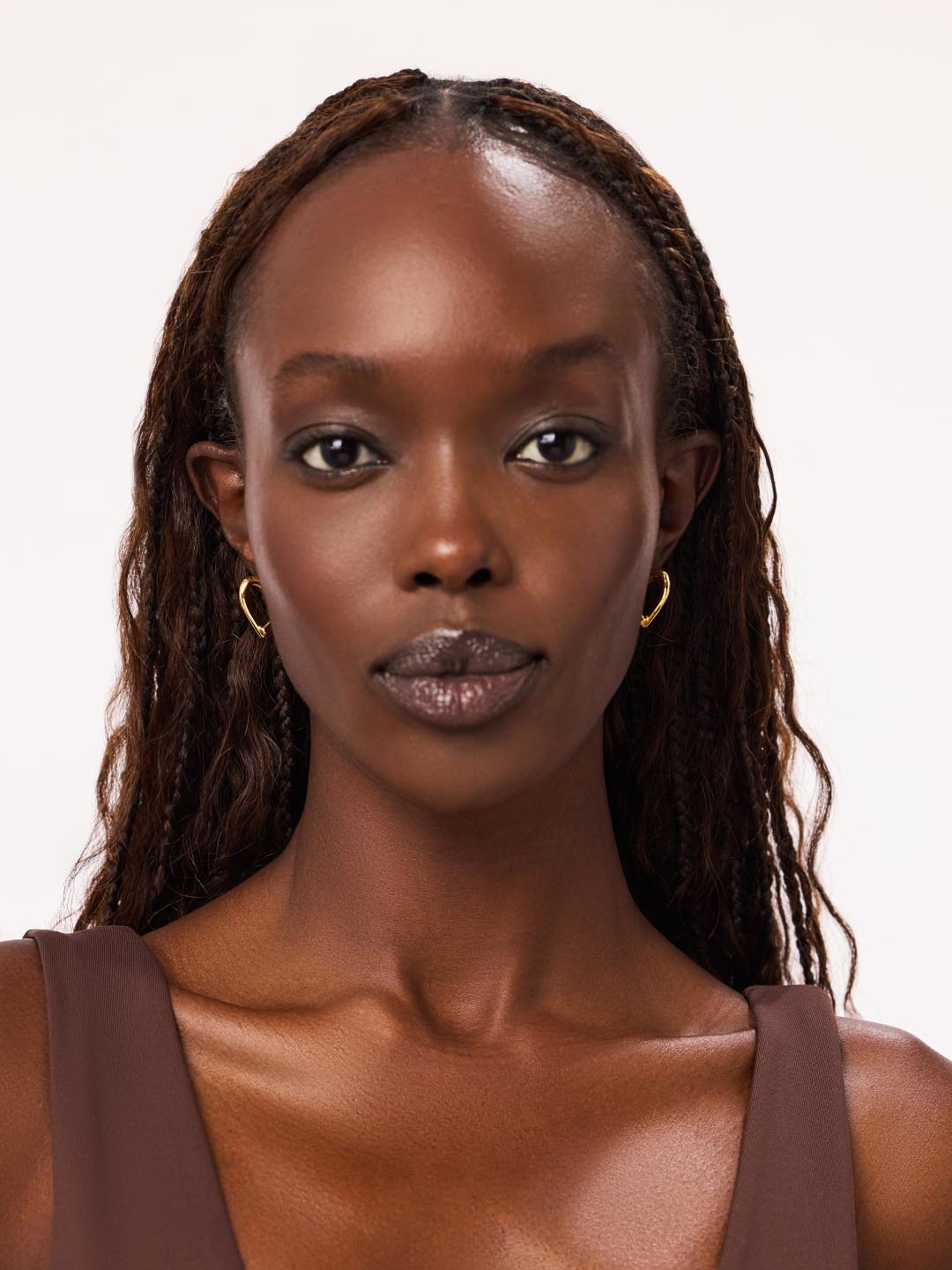 14K Gold Plated Open Hearts Love Valentines Day Statement Hoop Earrings For Women Ana Luisa Keilan